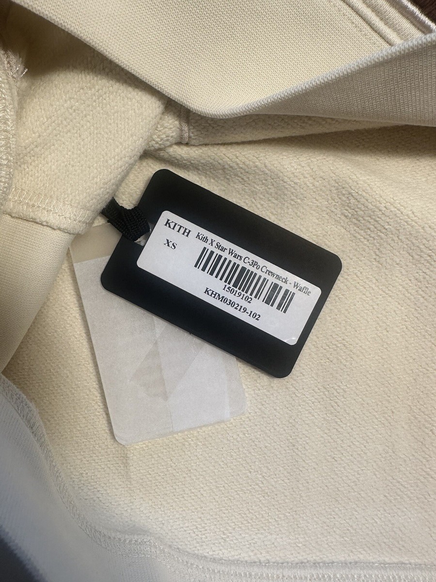 Kith For Star Wars™ C-3PO Crewneck Sweatshirt Size XS *BRAND