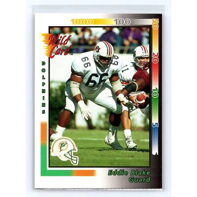 1992 Team NFL, AAA Sports, Inc., Wild Card Eddie Blake #227 Rookie