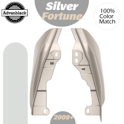 For Harley 2009+ SILVER FORTUNE Mid Frame Air Deflectors Heat Shield Trim Covers