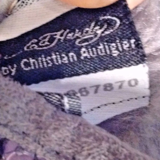 Ed Hardy Don Ed Mujeres Marrón Gamuza Media Pantorrilla Lentejuelas Pull Up Invierno Bota Zapatos 7M Foto 3 de 4