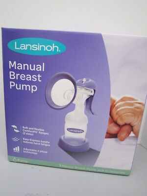 Lansinoh Manual Breast Pump for Breastfeeding New, Sealed!