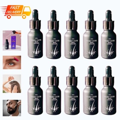VERY CUTE Beard Mustache Growth Serum Natural Hair Booster Nourishing 15ml x 10p