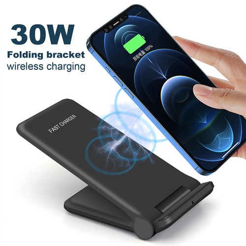 30W Wireless Charger Ładowarka indukcyjna Stacja ładująca do Apple iPhone 15 14 Pro - Zdjęcie 7 z 12