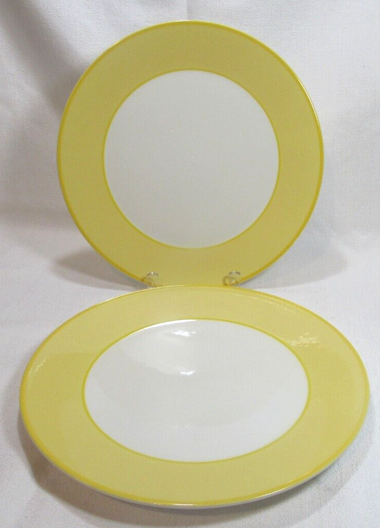 Pagnossin Ironstone Italy MARTINIQUE YELLOW Two (2) Dinner Plates GC eBay