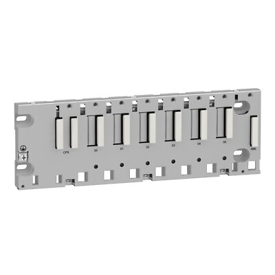 BMXXBP0600 - Rack M340 - 6 slots - panel, plate or DIN rail mounting