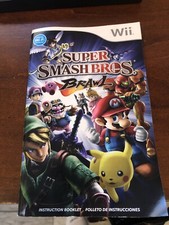 Super Smash Bros Brawl Nintendo Wii Instruction Manual Only, Great Condition