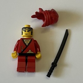 3 Lego 3051 3053 3052 3074 3050 Ninja Red Black Sword Katana Samurai Lot cas050