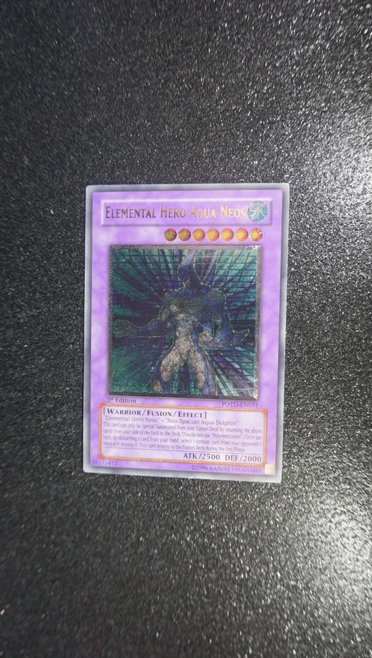 Yugioh ELEMENTAR-HELD AQUA NEOS , potd-en031 Ultimate Rare englisch NM 1st - Bild 2 von 4