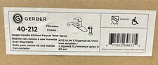 Gerber 40-212mMaxwell Kitchen Faucet W/spray Chrome