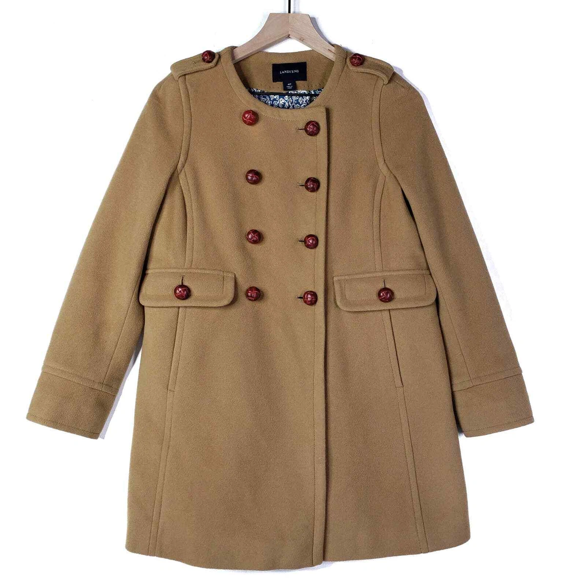 Tan petite coat store