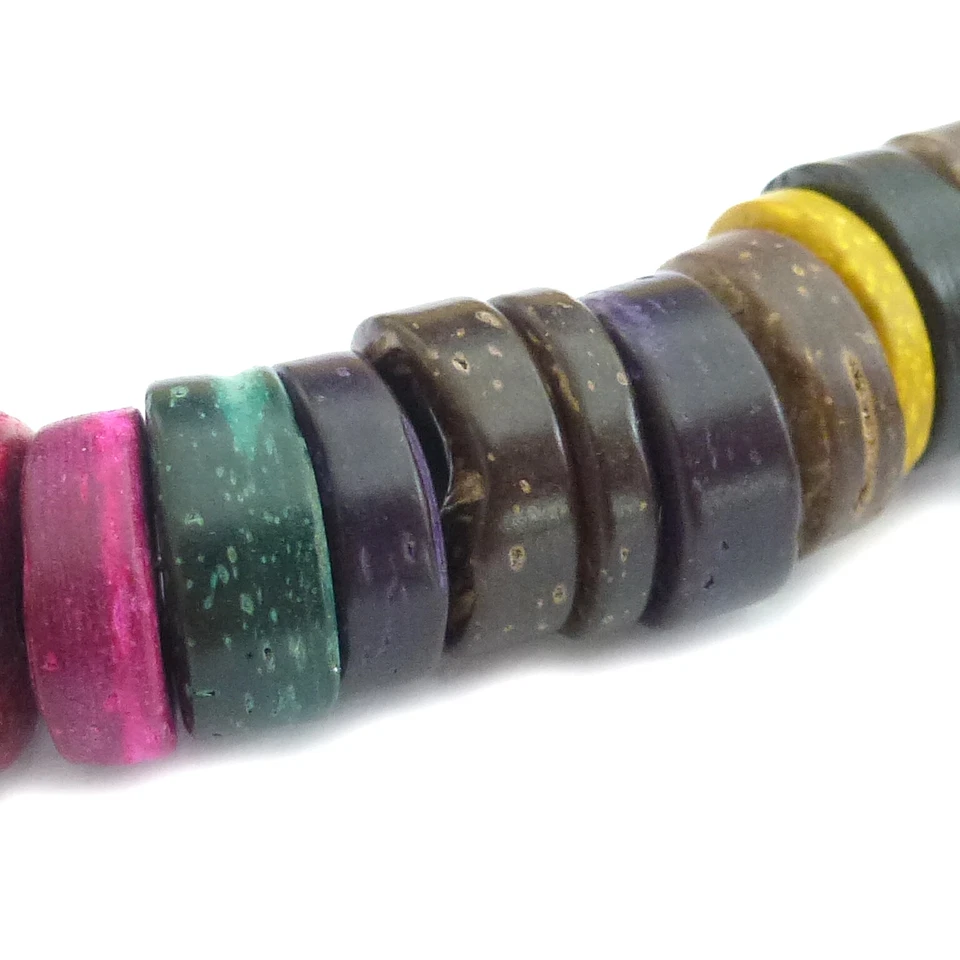 Perlen aus Kokosnuss Schale Scheiben 11-12 mm 100-110 Stück nenad-design AN497 - Bild 2 von 4