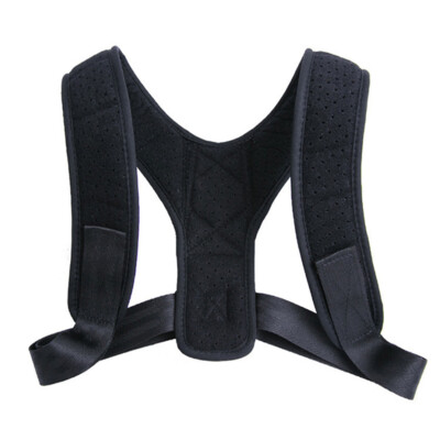 Adjustable Unisex Back Brace Support Invisible Shoulder Posture Corrector B BL