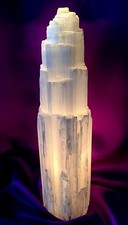 15"-18" Extra Large Selenite Lamp And Cord Selenite Tower Gemstone Lamp Reiki.