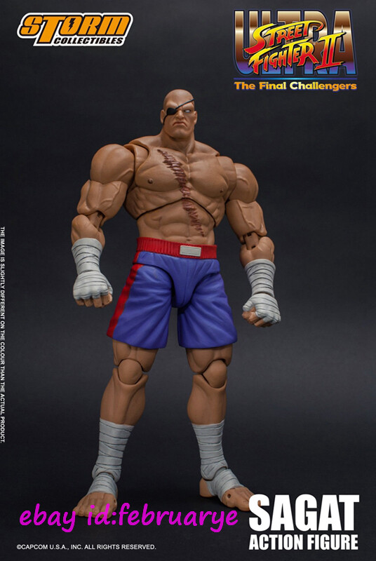 Storm CollectiblesストリートファイターII サガット 1/12 Storm Toys 1/12 Sagat-Ultra Street Fighter II Action Figure In