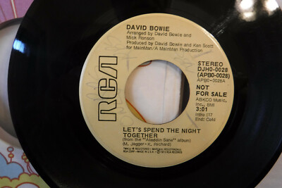 David Bowie, Let's Spend The Night Together, RCA DJH0-0028, 1973 PROMO Rock