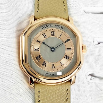 New Daniel Roth Extra Plat Rose Gold DBBD01A1 38MM Silver Dial Box Papers