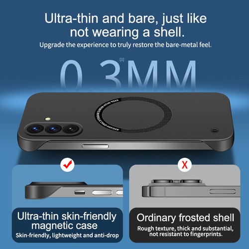 MagSafe Case For Samsung A56 S25 Ultra S24 S23 FE S22 Frameless Ultra-thin Cover - Picture 4 of 23