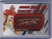 2023-24 Upper Deck Engrained DUSTIN WOLF Signature Shots Rookie Auto /75