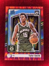 2024-25 Donruss Optic #292 Tyler Smith Red Seismic #/149 RC Rookie