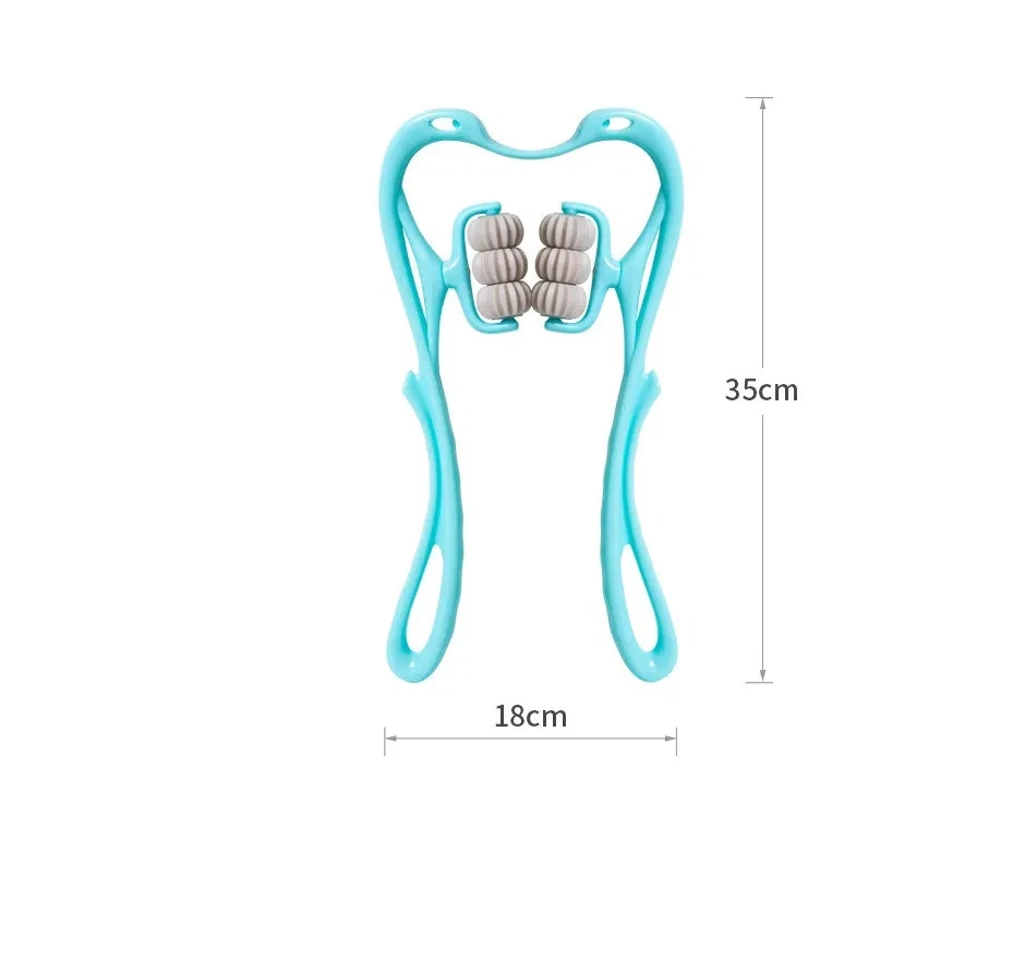 Multifunctional Manual Six-wheel Neck Massager Massage Relieve Roller Massage To - Image 4 of 4