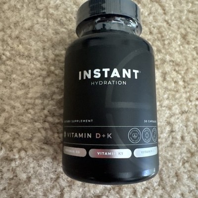 Instant Hydration Supplement Vitamin D + K 30ct - New Sealed Bottle