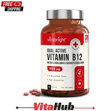 Vitamin B12 Tablets | High Strength 1000Mcg Methylcobalamin and Adenosylcobalami