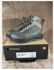 Simms Men's Tributary Boot - Felt Sole Wading Boots Basalt Size 9 NEW in Box