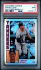 PSA 9 Mint 2019 TOPPS CHROME 1984 TOPPS BASEBALL #1 AARON JUDGE Yankees MVP