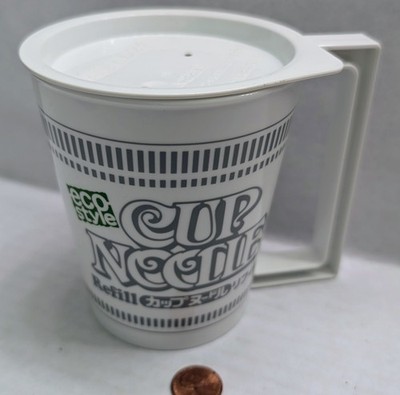 Nissin Cup Noodle.ECO STYLE.Refill.Microwaveable.Ramen Noodles Soup Cup w/Lid