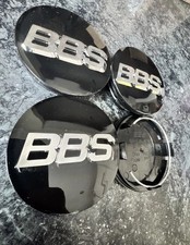 Bbs Rs Lm Rz Center Caps Logos 70mm 5624120 Black Silver Set Of 4