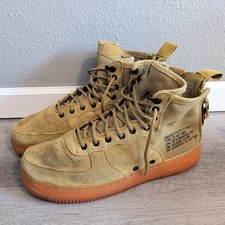 2017 Nike Men\'s Air Force 1 Mid SF Desert Moss Gum Suede Shoes Men Size 12 Nike SF Air Force 1 Mid “Desert Moss” main image 4