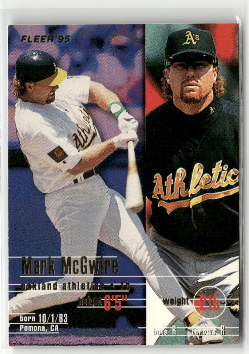 1995 FLEER #249 MARK MCGWIRE OAKLAND ATHLETICS