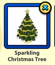 Webkinz Online Sparkling Christmas Tree Virtual Item