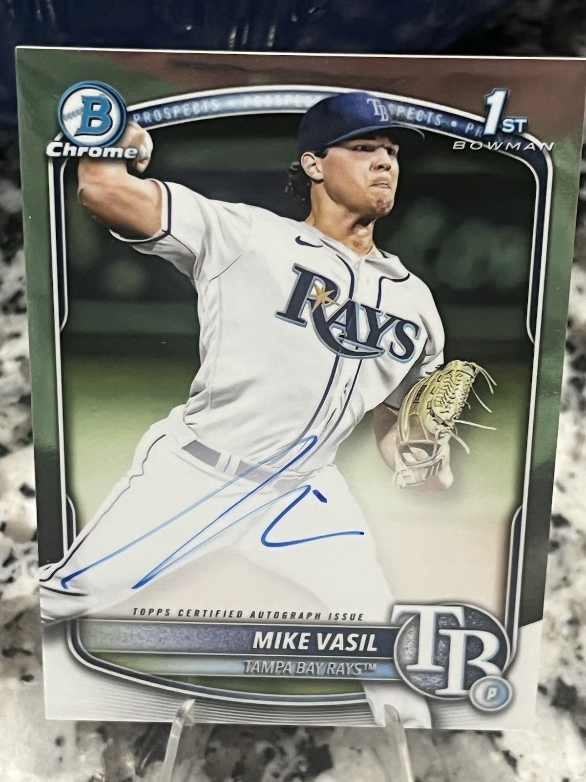 2025 Bowman - Chrome Prospect Autographs Mike Vasil #CPA-MV (AU, RC)