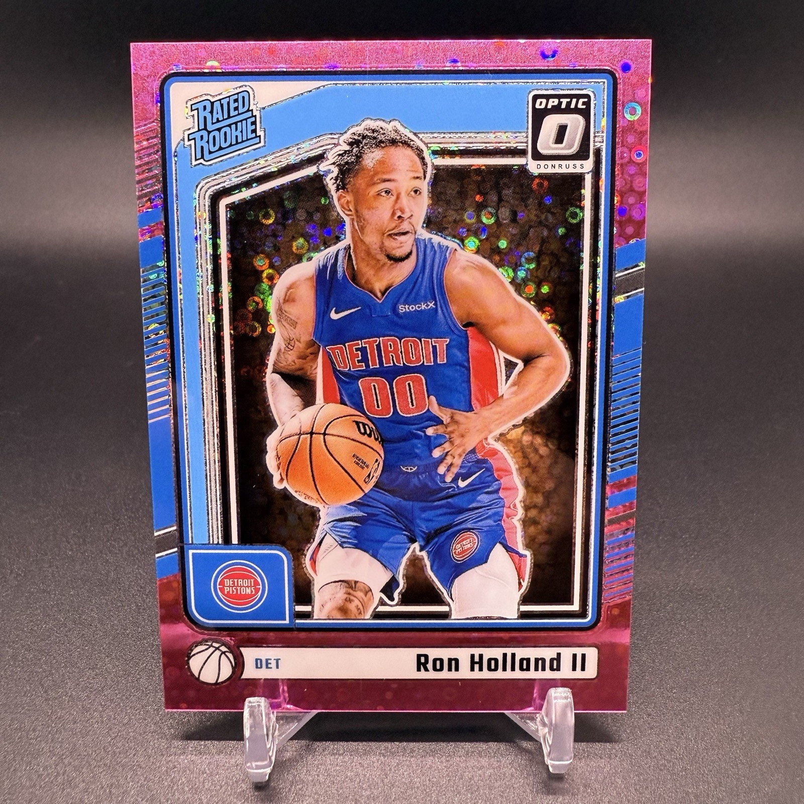 #/25! 🚨2024-25 Donruss Optic Ron Holland II RC Detroit Pistons Rated Rookie 291