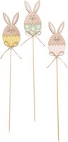 Vbs Holzstecker Hase 3Er Set 5X34X0.5 Cm Osterdeko Gartenstecker Holzfigur