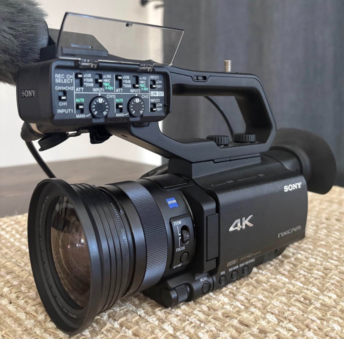 Sony HXR-NX80 4K NXCAM with HDR & Fast Hybrid AF Camcorder for