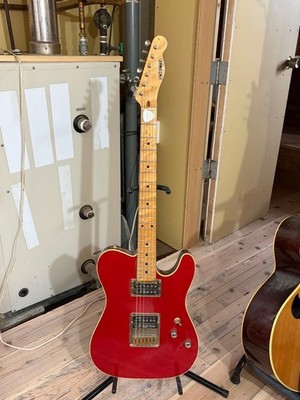 schecter telecaster PT vintage guitar see-through red Safe packing!