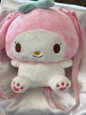 Hello Kitty  Backpack Removable Straps Stuffed Animal Bag 12"