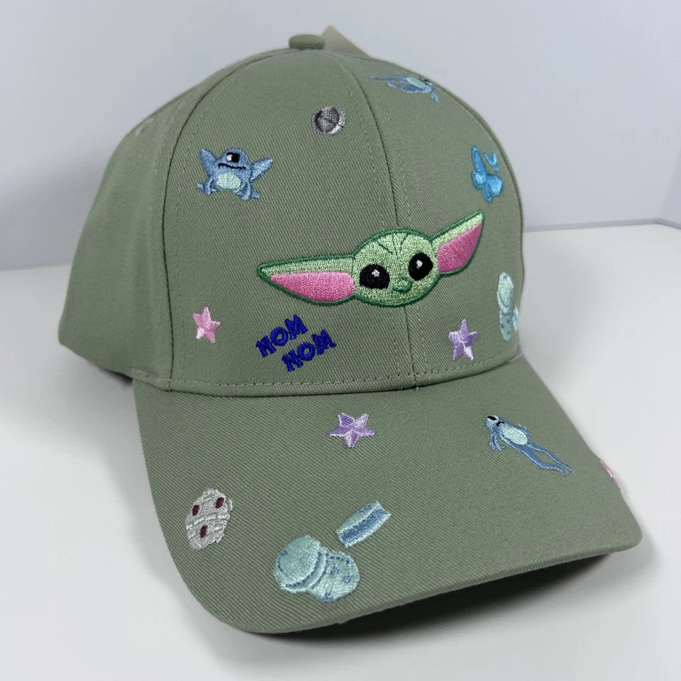 Embroidered Star Wars Disney Grogu/Mandalorian Baseball hat/cap green-NEW RARE* - Image 2 of 4