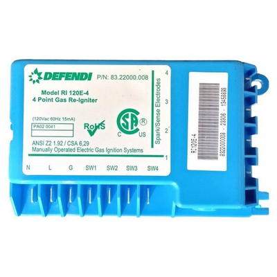 #ad Defendi EGO RI 120E 4 4 Point Gas Re Igniter PA020041 83.22000.008 $89.67