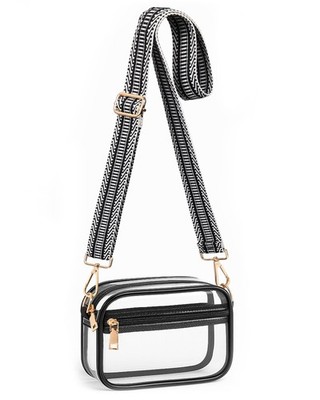 Clear Crossbody Bag Stadium Approved, Clear Purses for Women, Small Clear Sta...