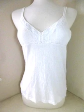 No Boundaries Babydoll Tank Top Juniors Large Coquette Lace Trim Cami Ribbed