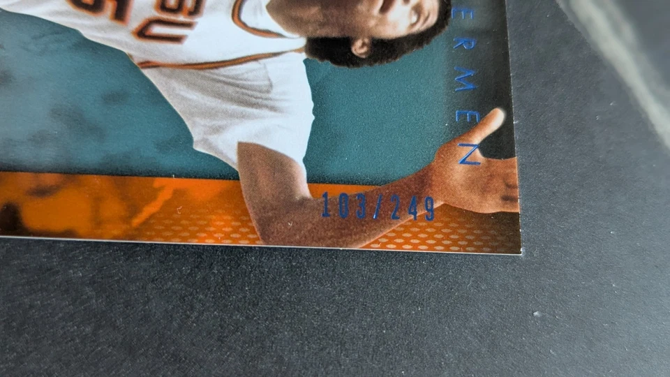 2014-15 UD Lettermen Basketball Blue #7 AC Green OSU /249 - Image 2 of 3