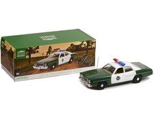 Greenlight 19116 1975 Plymouth Fury Green and White "Capitol City Police" 1/18