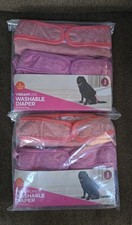 6 Large Dog Diapers Washable Reusable Vibrant Life New