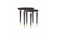 Gruppe Beistelltische Couchtische Kaffeetische Tische Set 2Tlg Schwarz
