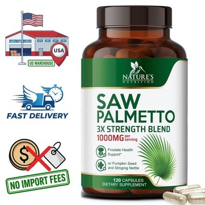 Saw Palmetto with Stinging Nettle & Pumpkin Seed Extract, 120 Capsules