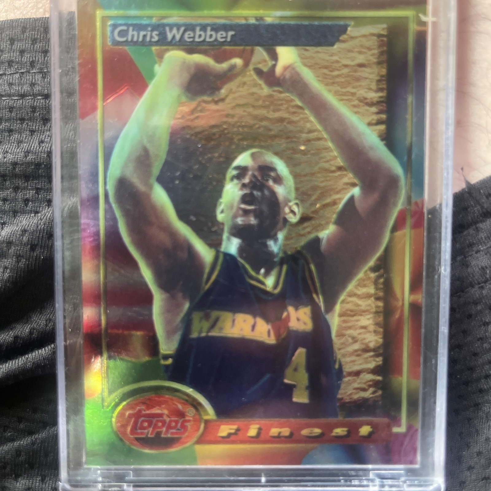1993-94 Topps Finest Chris Webber #212 Refractor (RC). Excellent Condition