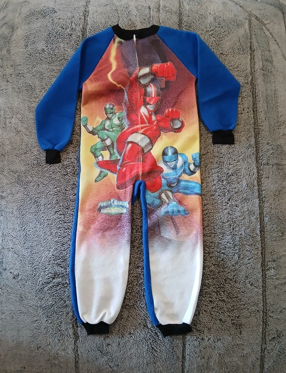 Power Rangers Pigiama Completo Bambino Morbido Cotone - Manica Lunga - Regalo Compleanno O Natale